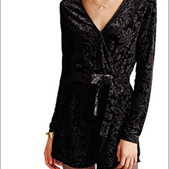 Anthropologie Dresses & Skirts - Anthropologie Velvet burnout romper